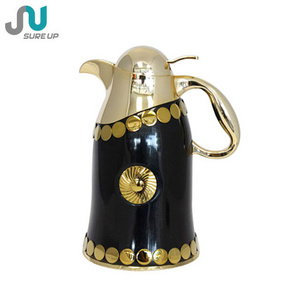 Sureup Customize Water Carafe Luxury Thermos Tea Bottle Dallah Arabic Coffee Pot Jug With Glass Liner Inside For Gift