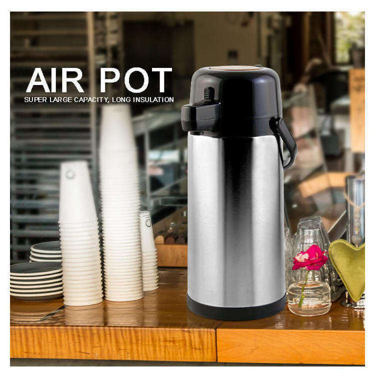 Thermal Vaccum Stainless Steel Water Jugs Insulated Thermo Coffee Airpot Dispenser