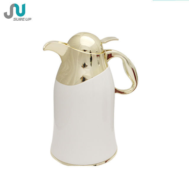 Sureup Customize Water Carafe Luxury Thermos Tea Bottle Dallah Arabic Coffee Pot Jug With Glass Liner Inside For Gift