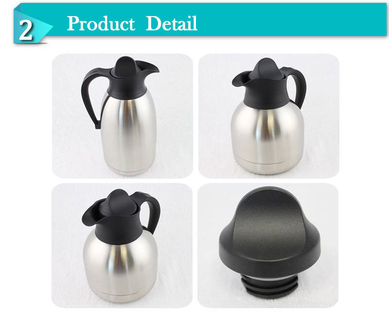 Insulated Jug Double Wall Stainless Steel Coffee Pot Vacuum Thermos Flask Coffee Pot Teapot