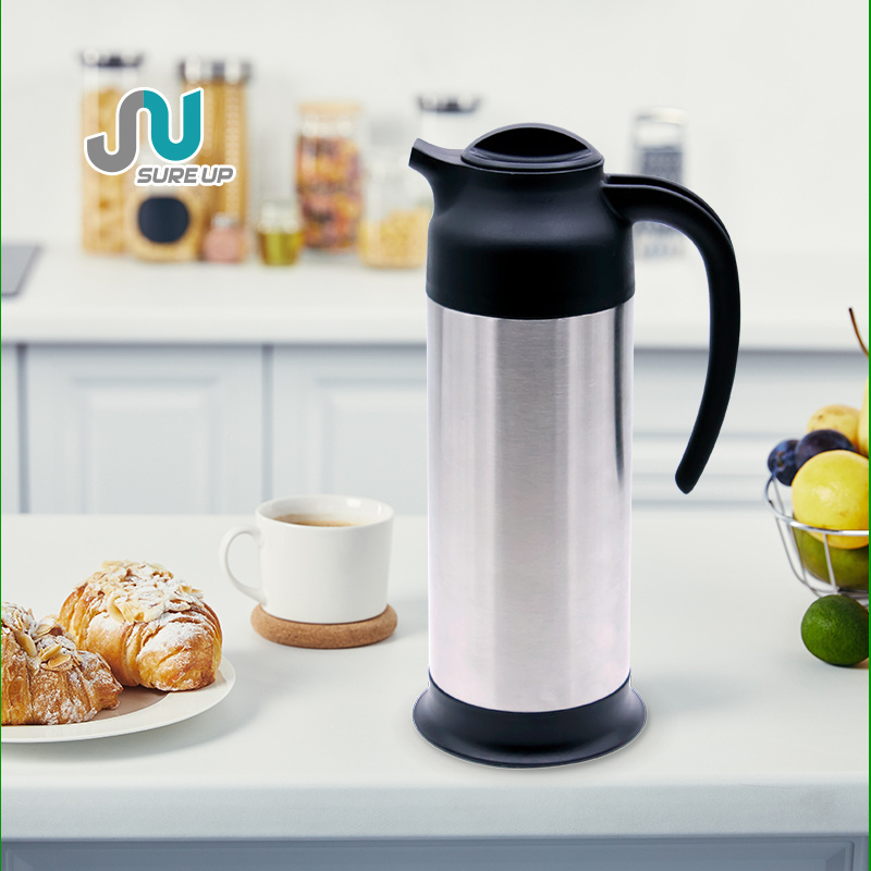 New Drinkware Classic Carafe Portable Hotel business Milk pot  Keep Hot & Cold Tea Coffee Pot Stainless Steel Thermos Flasks