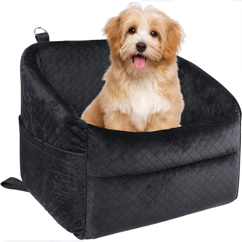 SUREWALHOME Pet Safety Booster Seat Center Console Car Seat for Small Dogs Cats Armrest Booster Pet Seat Washable Removable