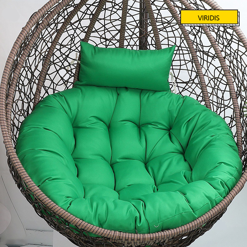 SUREWALHOME Hammock Swing Chair Pads with Headrest Hanging Chair Cushion Large Round Seat Cushion Hanging Basket Chair Cushions