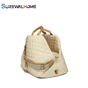 SUREWALHOME Pet Carry Bag Dog Travel Bag Puppy Sling Dog Carry Bag  Small Dog Reversible Carrier Hand Free Pet Carrier