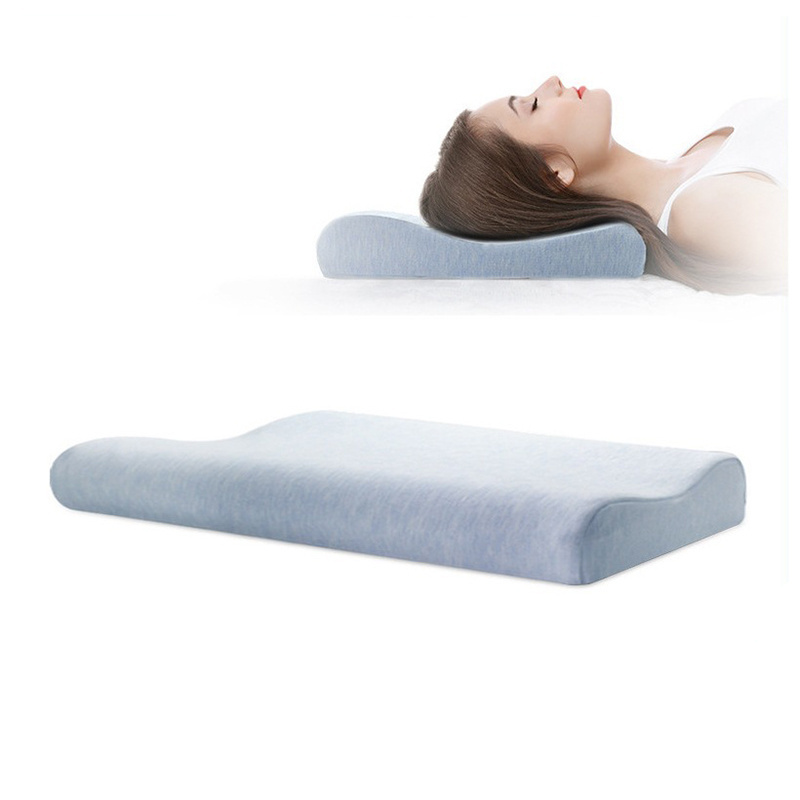 SUREWAL Large Thin Contour Memory Foam Pillow Cervical Pillow for Neck Pain Relief Neck Orthopedic Sleeping Pillows