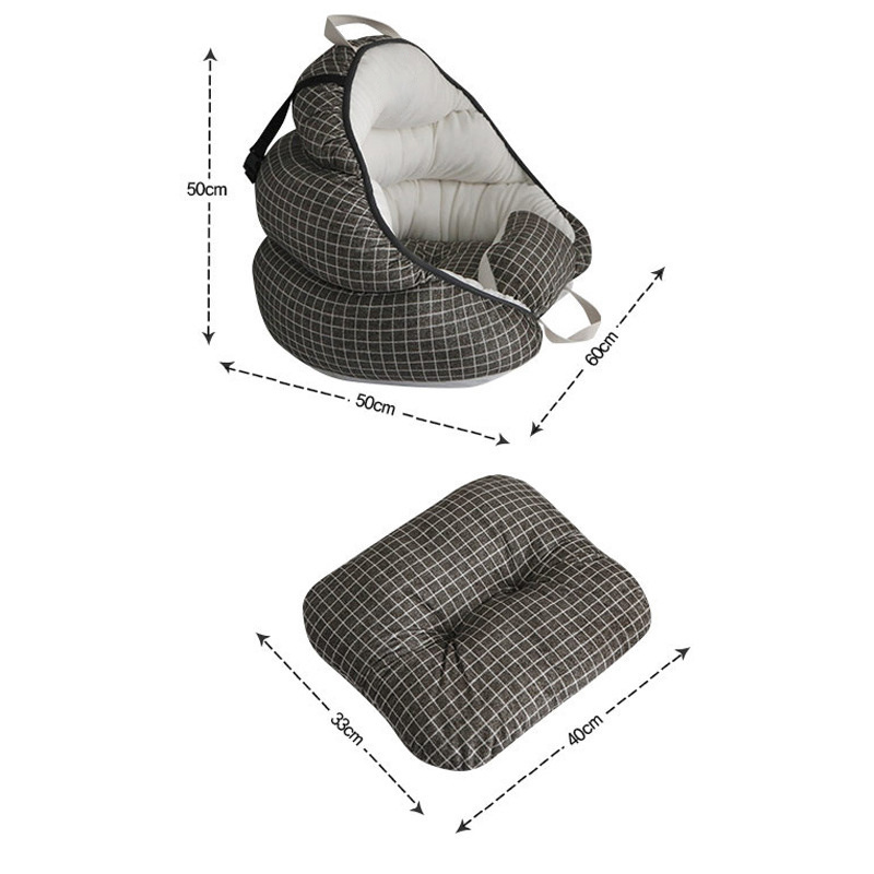 Dog Car Seat with Soft Cushion Multi-Function Pet Bed Comfortable Safe Removable and Washable Pet Booster Car Seat