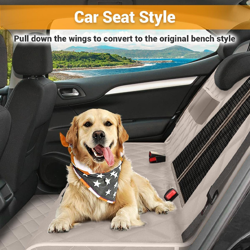 SUREWALHOME Dog Waterproof Hammock in Car Large Dog Non-slip Car Back Seat