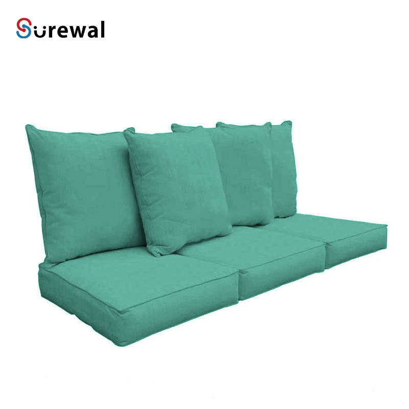 SUREWAL High density Foam Custom Water Resistant Replacement Zipped Couch Sofa Seat Cushion for Cany Chair Cojin