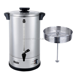 40 Cup Electric Stainless Steel Coffee catering Urn with Filter For Easy Clean up for hotel