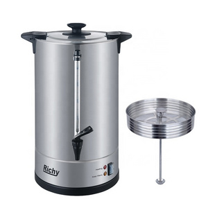 8L home use coffee dispenser drinking hot commercial coffee urn stainless steel water urn for sale