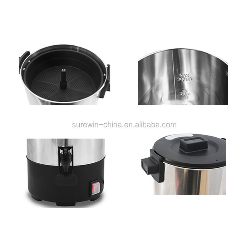 ETL spray 40 cups stainless steel coffee urn electric commercial coffee percolator for restaurant coffee shop