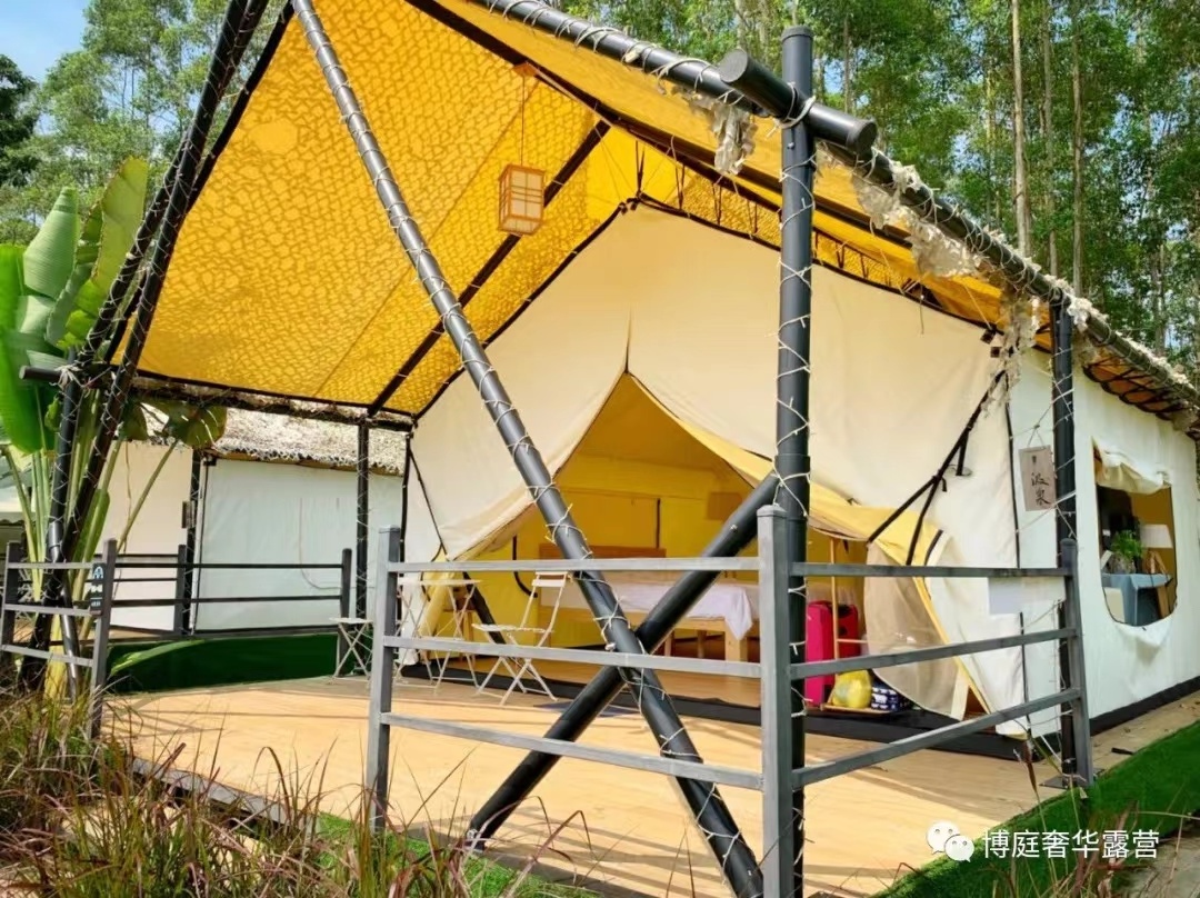 Outdoor waterproof luxury hotel tent resort hotel glamping tent safari tent