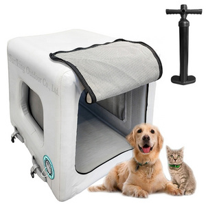 Surfking New Pvc Inflatable Pet Dog Kennel Carrier Dog Travel Kennel Inflatable Dog Kennel For Outdoor And Travel Crate