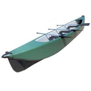 Surfking inflatable three person Drop Stitch Material folding canoe/kayak for sale