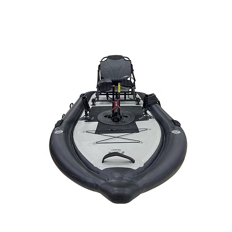 Hot sale Inflatable foot pedal Sit On Top Fishing Kayaks 1 Person Inflatable Kayak Pedal Kayak With Rudder