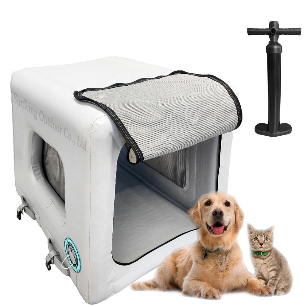 Surfking New Collapsible Soft Pet Cages Dog Kennel Dog Kennels Cages Inflatable Dog Kennel For Outdoor And Travel Crate