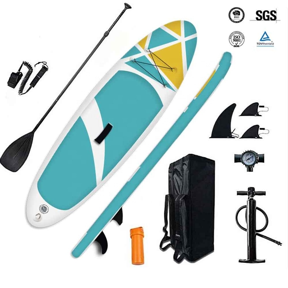 Surfking Factory Cheap ISUP Transparent YOuth Dropshipping CE Custom Inflatable Stand Up Paddle Board SUP for Surfing Surfboard