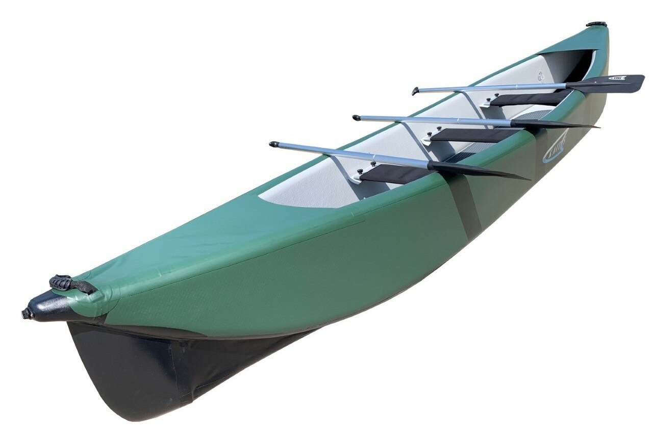 Surfking inflatable three person Drop Stitch Material folding canoe/kayak for sale