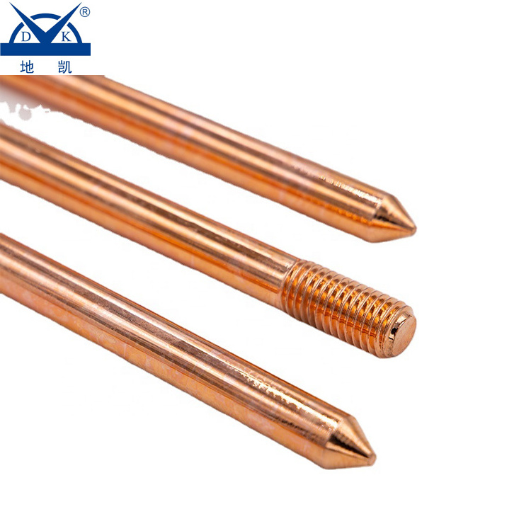 30 Years Factory Copper Clad Steel Earth Rod Earthing System Copper Bonded Earth Rod