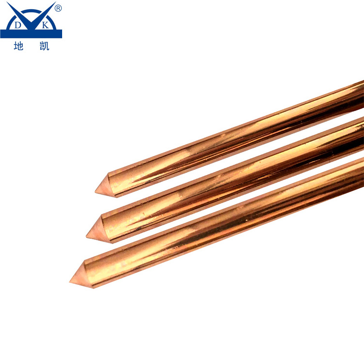 30 Years Factory Copper Clad Steel Earth Rod Earthing System Copper Bonded Earth Rod