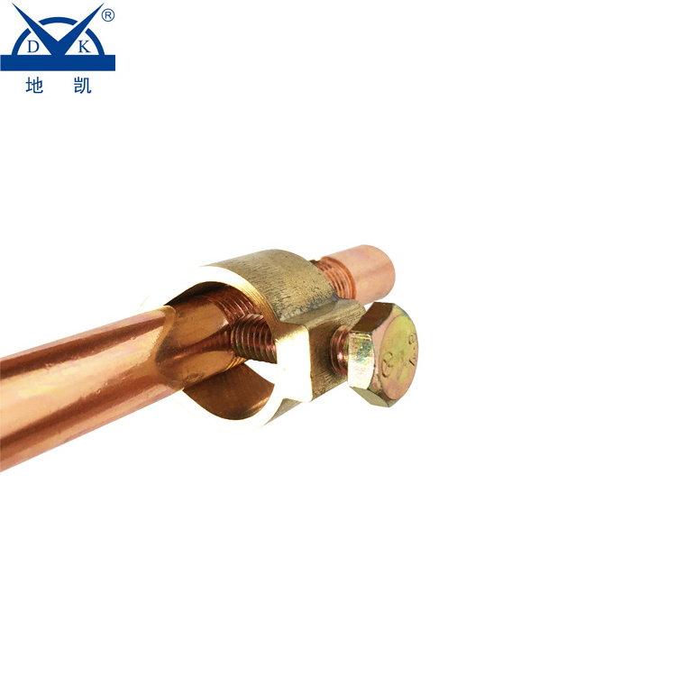 Dikai  Grounding Electrode Copper Bonded Earthing Rod Ground Rod Copper Clad Earth Rod