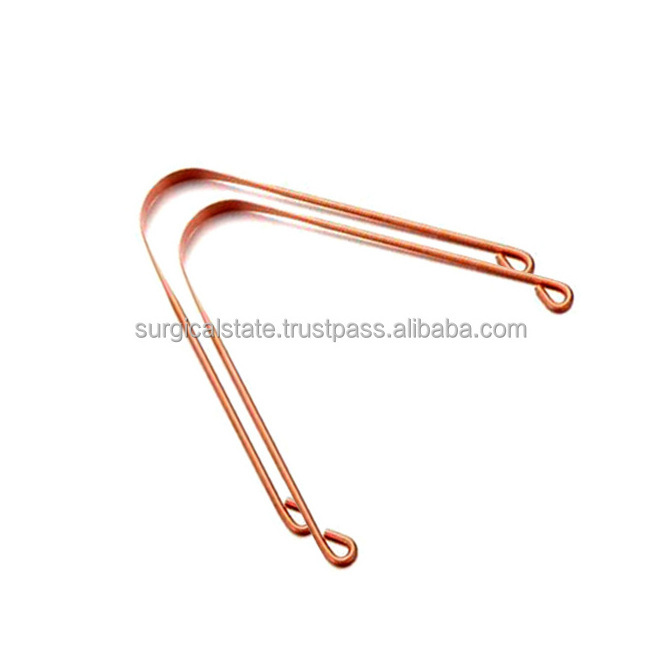 Gold Stainless Steel Tongue Cleaners 304 Stainless Steel Tongue Scraper and Tongue Scraper Cleaner Copper U-Shaped