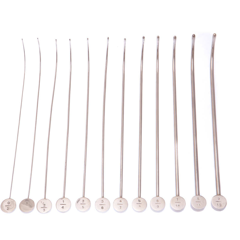 Lister Urethral Sound With Olive Ends German Stainless Steel Urology Sound Set