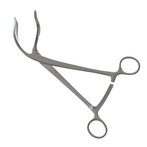 Somers Uterine Elevating Forceps Curved Mirror Finish Stainless Steel Gynecology Instruments