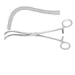 Guyon Kidney Pedicle Clamps Curved Jaws 24cm kidney Forceps Instrument High Quality Stainless Steel