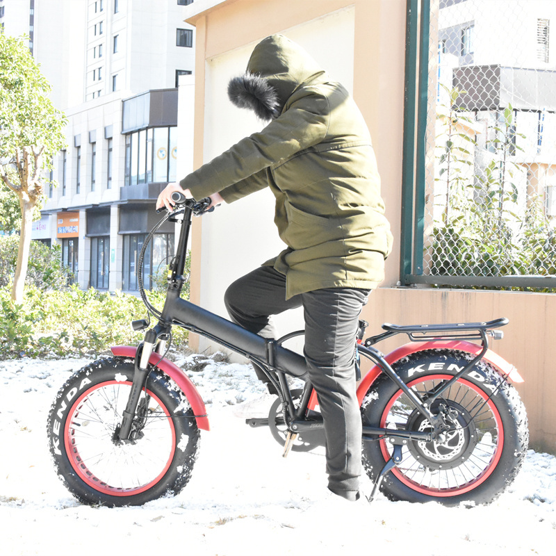 ultra light smart folding ebike 20 inch fat tire 48v 1000w foldable electric bicycle for sale