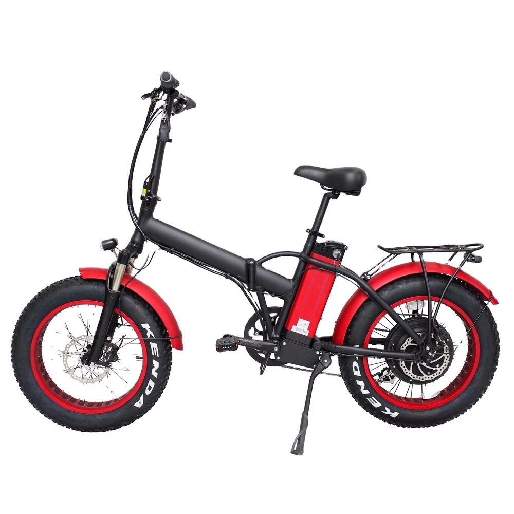 ultra light smart folding ebike 20 inch fat tire 48v 1000w foldable electric bicycle for sale