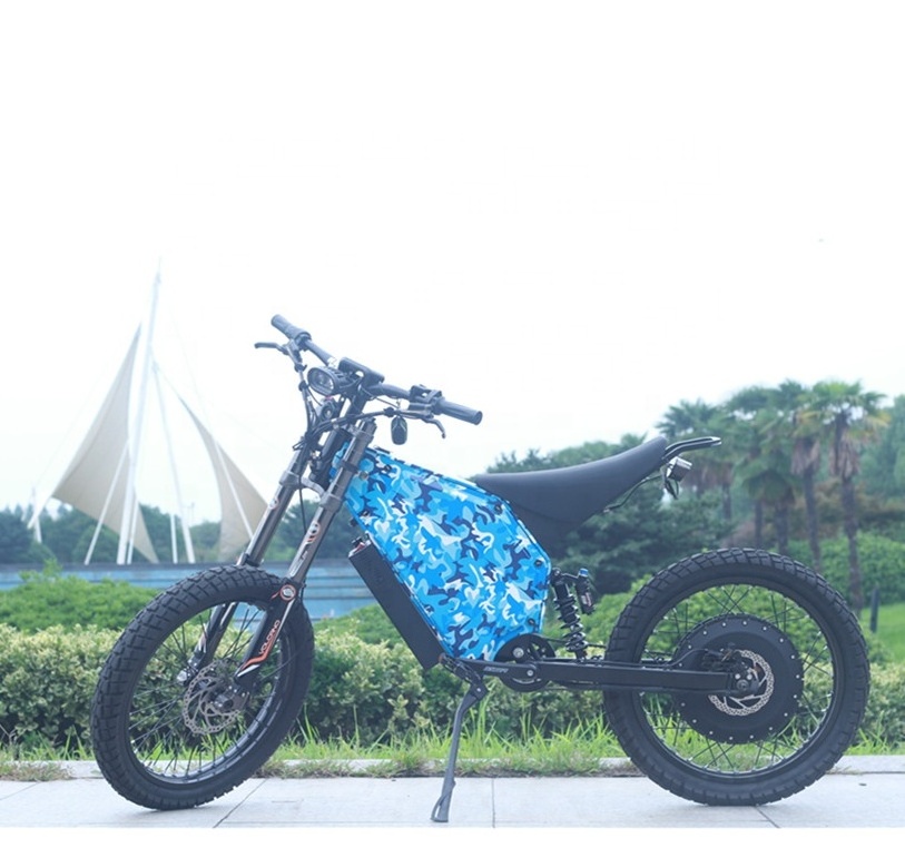 Factory e dirt bike 3000w MTB banana seat varied terrain ebike steal-th bomber motorcycle electric bike for adults