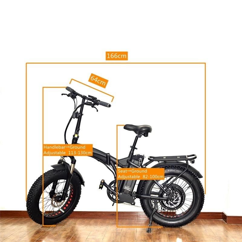 2021 new mountain full suspension 48v 1000w electric bike 20 inch 1000 watt folding fat tire ebike