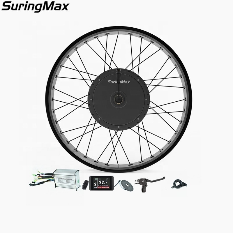 Wholesale 20 26 inch 20x4  24x4 fat tire ebike 500w hub motor electric bike conversion kit