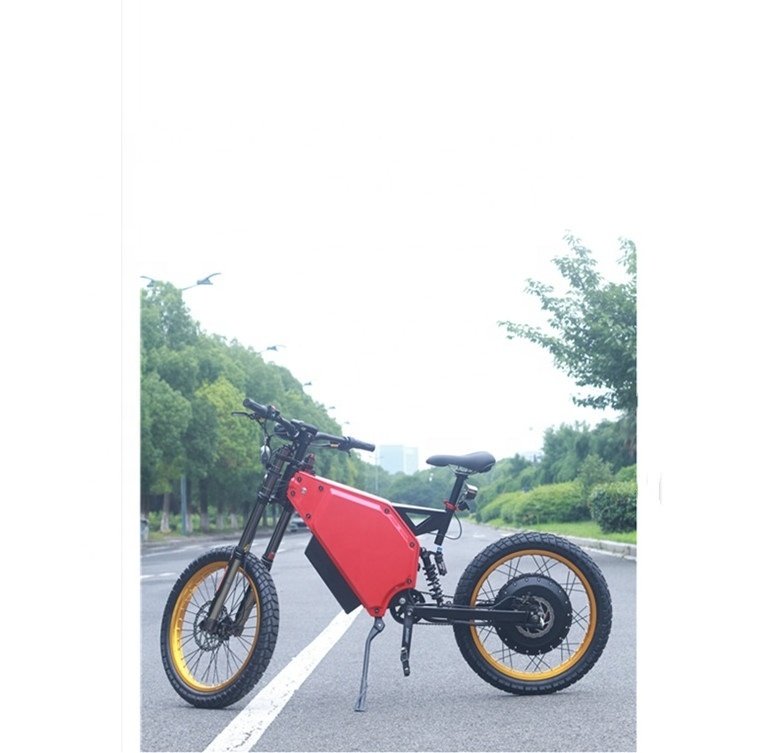 Factory e dirt bike 3000w MTB banana seat varied terrain ebike steal-th bomber motorcycle electric bike for adults