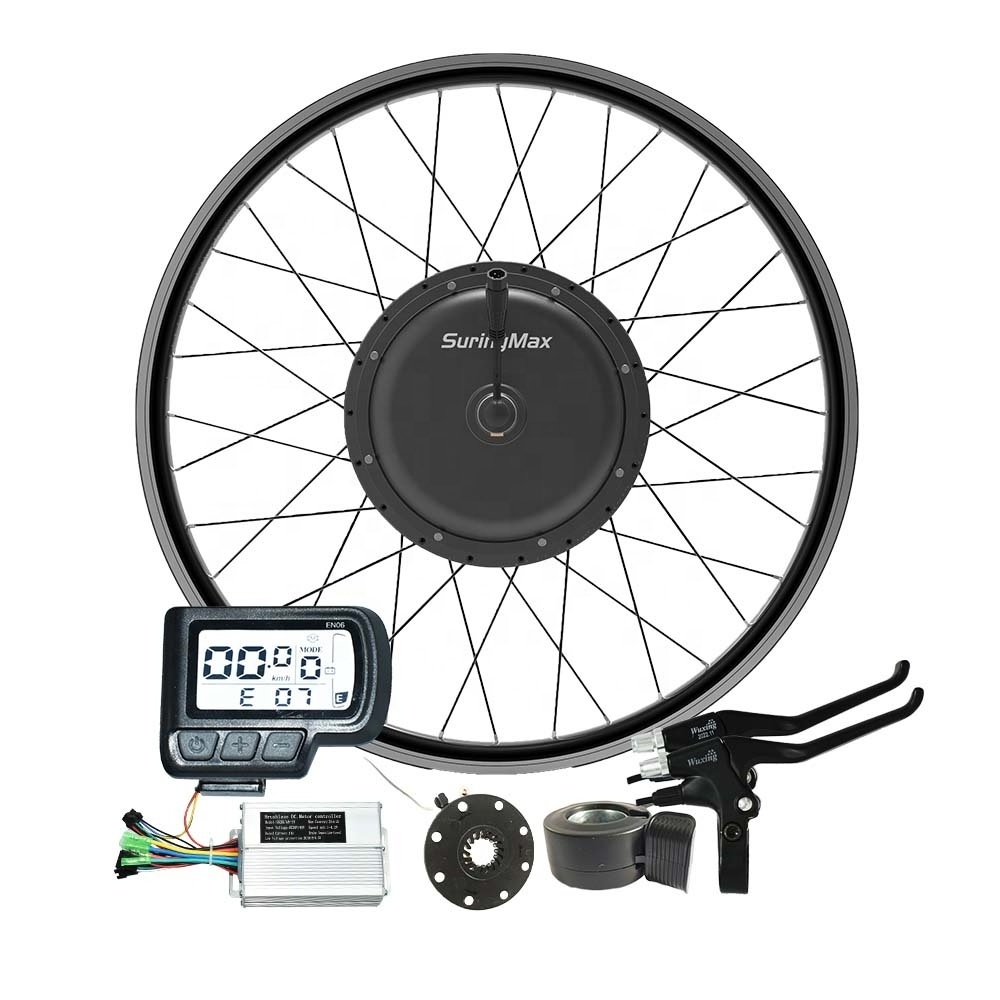 front rear wheel e bike conversion 350w hub motor 500w 1000w ebike kit electric motor kit for bicycle optional battery