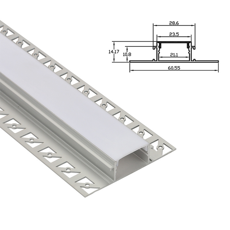 A6014 Hot Selling Architectural Recessed Led Aluminum Profile Decorative For Led Channel Profile