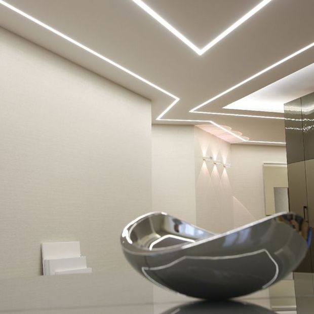 Housing channel Seamless Drywall Use Architectural Gypsum Plaster Led Aluminium Profile Ceiling Extrusion Strip Channel Light