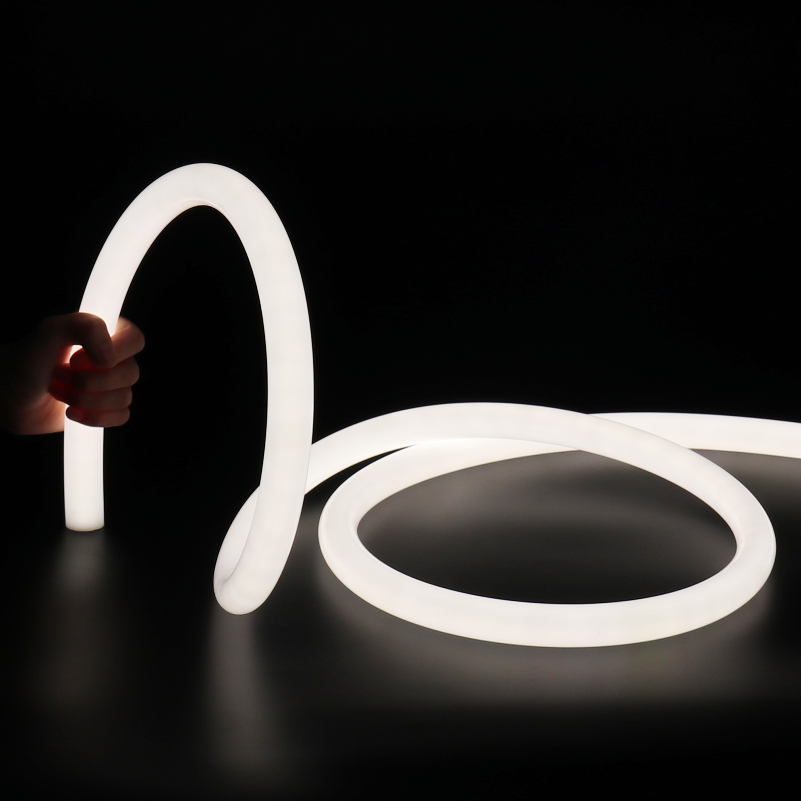 With Full Accessories 360 Degree LED Flexible Silicone Round Tube Light 360 Neon Flex Strip Light Rope Neon Lights