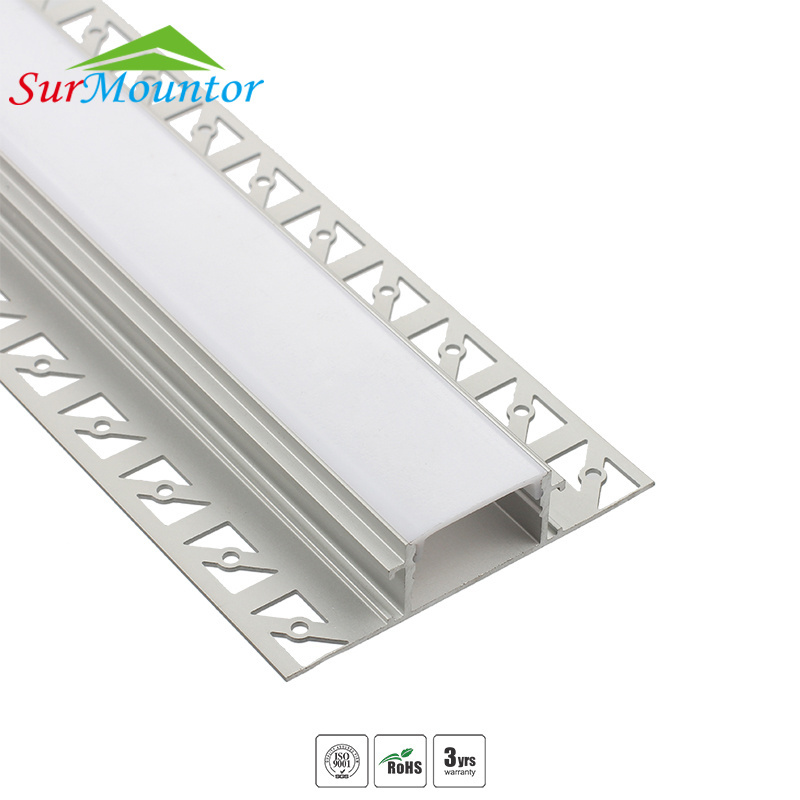 A6014 Gypsum Strip Led Channel Led Plaster Profile Recessed Drywall Led Aluminum Profile For Ceiling Wall