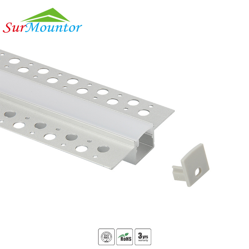 plaster recessed mounting LED Aluminum Profile led strip light led drywall profile channel