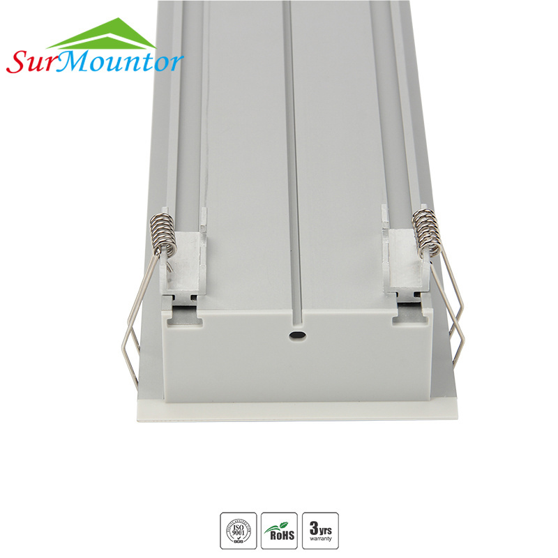 90mm Recessed led aluminium profile for led bar light, led strip aluminum channel, waterproof aluminum housing