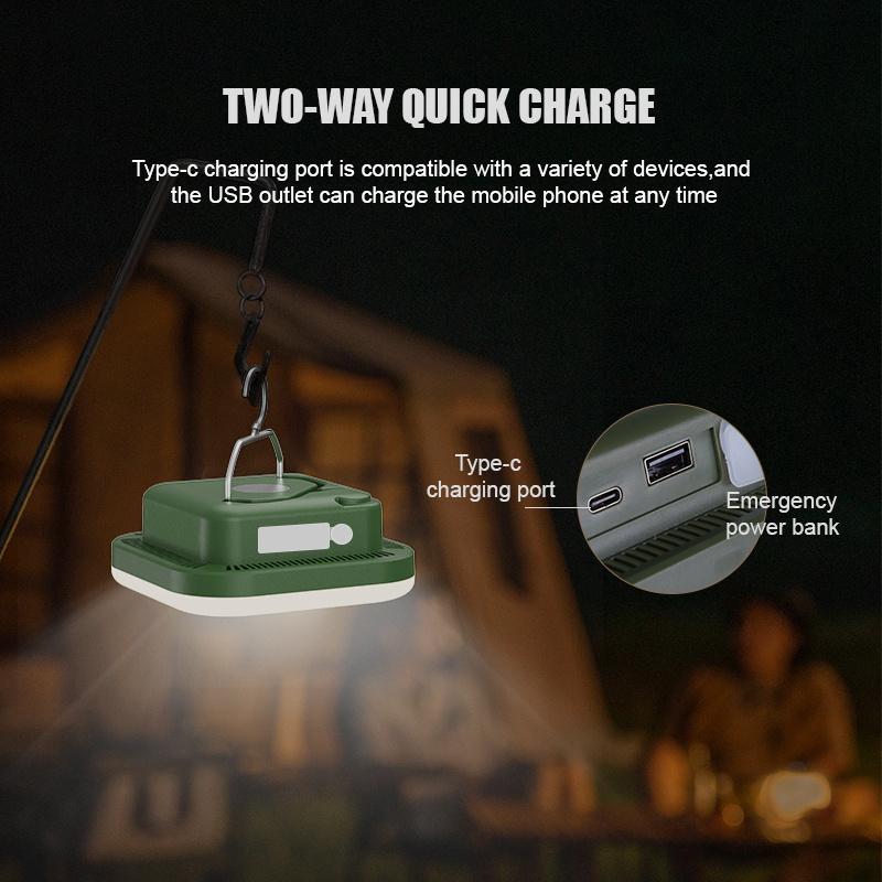 Portable Rechargeable Blackout Emergency Led Light Outdoor Hiking Fishing Camp Tent Lighting