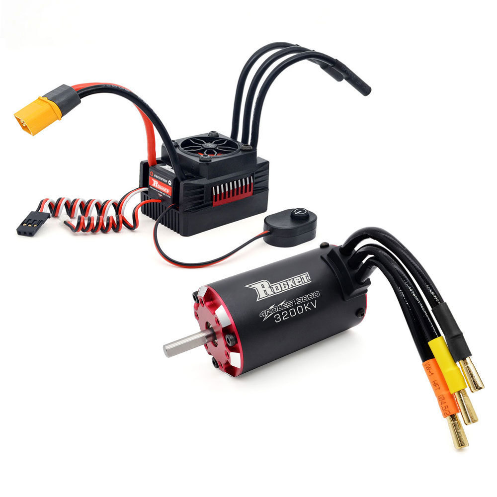 RC radio control toys car parts brushless dc motor 3660 +80A ESC combo for 1/10 on road/Buggy Monster Cars