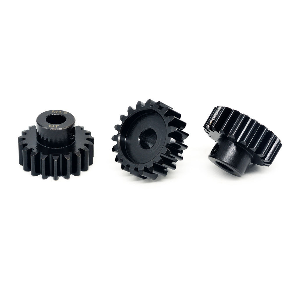 Suppass Hobby ROCKET M1.5 pinion gear alloy steel 8.0mm bore 16-20T For 1/8cars+ M4 machine meter screw 3PCS for Kids RC Car