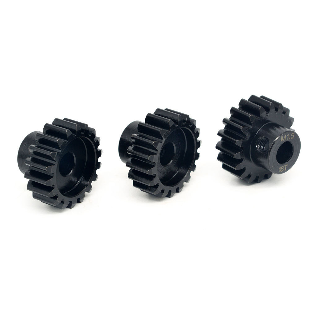 Suppass Hobby ROCKET M1.5 pinion gear alloy steel 8.0mm bore 16-20T For 1/8cars+ M4 machine meter screw 3PCS for Kids RC Car