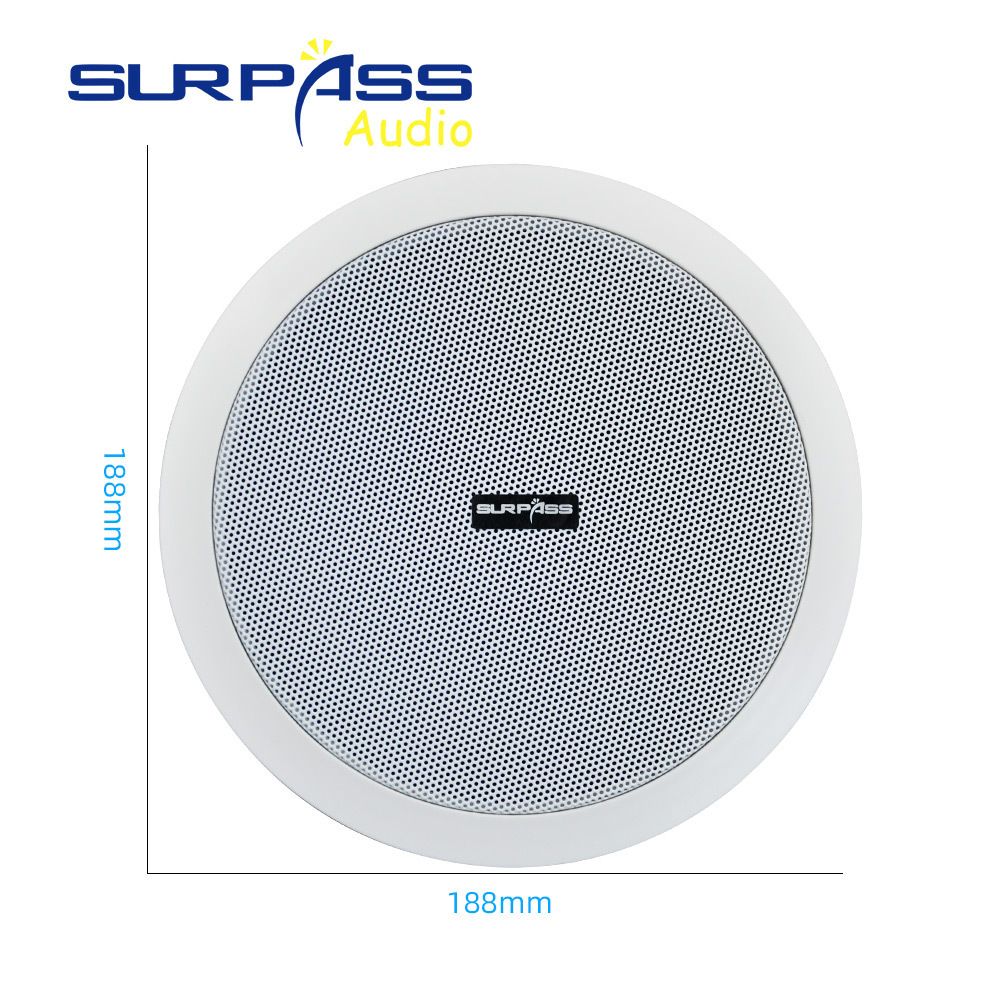 Surpass  active Bluetooth ceiling speaker wall mounted audio speaker with  4*10W at 8Ohm output