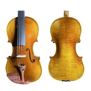 High Quality Wholesale 4/4 Full Size Solid Wood Student Violin cheap handmade maple violins with accessories