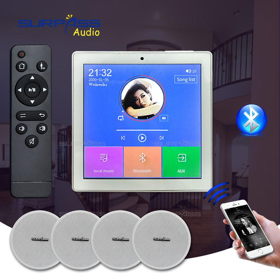 Professional Stereo Blue-tooth Wireless Android Pad In Wall Amplifier Smart Home Music Audio Video System