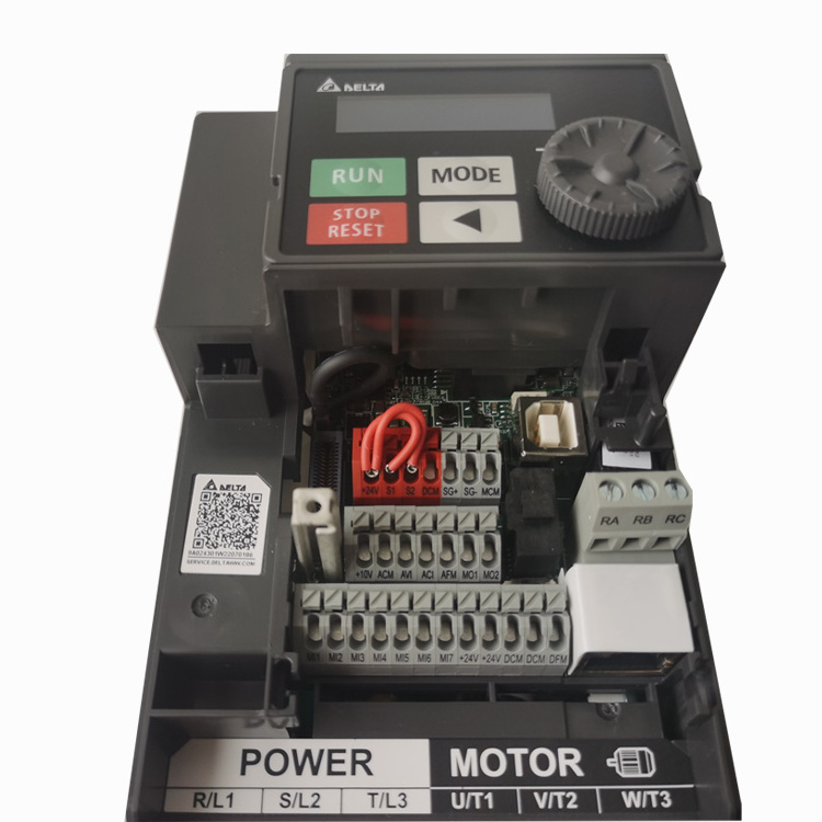 Energy Efficient and Power Delta Variable Frequency Drive MH300 series VFD1A5MH43ANSAA with 0.4kw 380v  for machine motor